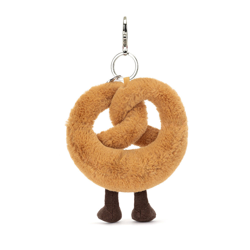 Amuseables Pretzel Bag Charm - Soft Plush Keychain | Wobblepaws