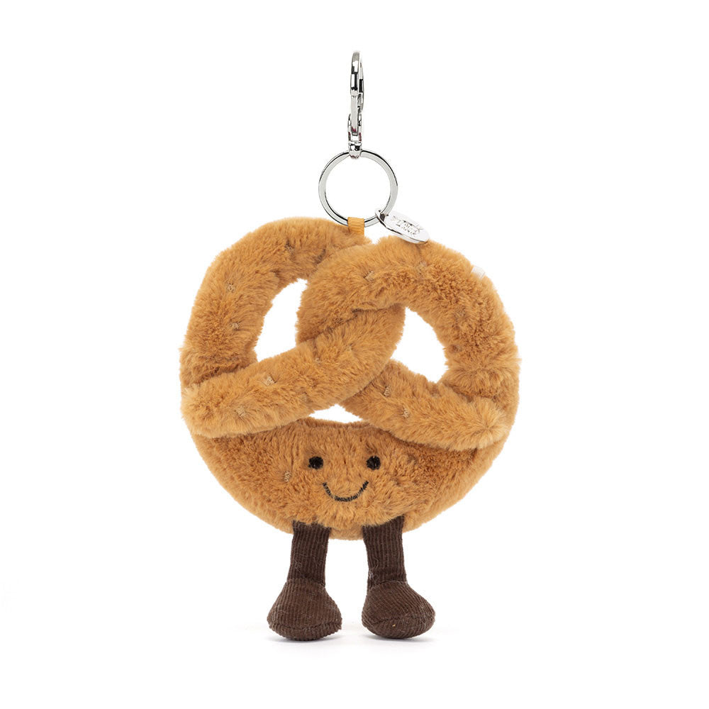 Amuseables Pretzel Bag Charm - Soft Plush Keychain | Wobblepaws