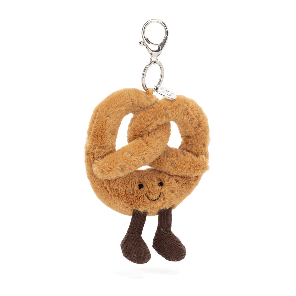 Amuseables Pretzel Bag Charm - Soft Plush Keychain | Wobblepaws