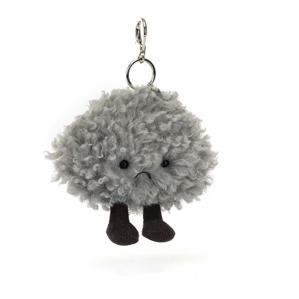 Amuseables Storm Cloud Bag Charm - Soft Plush Keychain | Wobblepaws