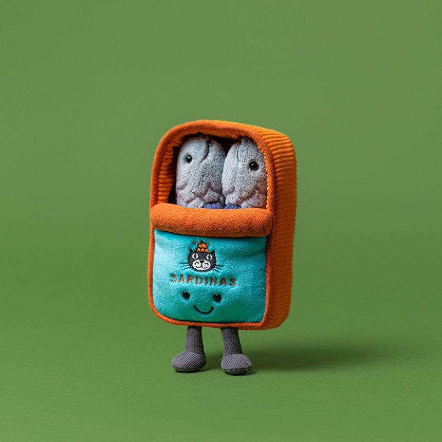 Amuseables Sardine Tin - Soft Novelty Toy | Wobblepaws