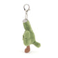 Amuseables Siofra Shamrock Bag Charm - Soft Plush Keychain | Wobblepaws
