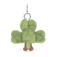 Amuseables Siofra Shamrock Bag Charm - Soft Plush Keychain | Wobblepaws