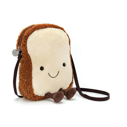 Amuseables Toast Bag - Soft Plush Novelty Bag | Wobblepaws