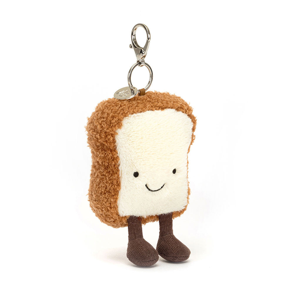Amuseables Toast Bag Charm - Soft Plush Keychain | Wobblepaws
