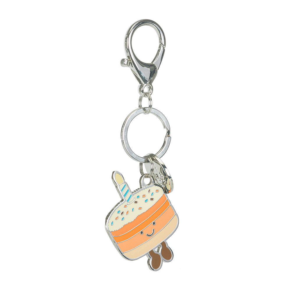 Amuseables Jellina Birthday Cake Keyring - Soft Plush Keychain | Wobblepaws