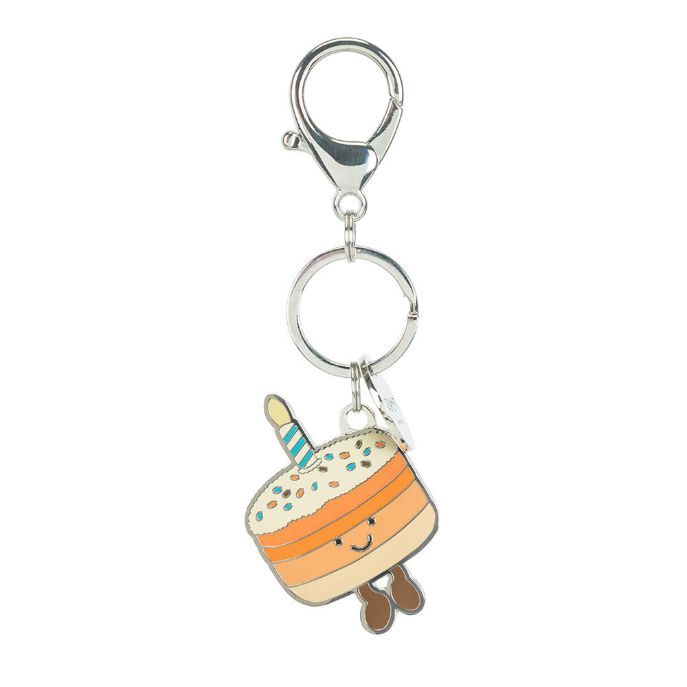 Amuseables Jellina Birthday Cake Keyring - Soft Plush Keychain | Wobblepaws