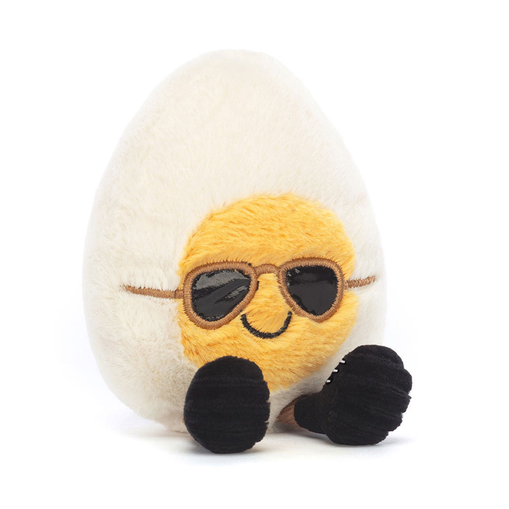 Amuseables Boiled Egg Chic - Soft Novelty Toy | Wobblepaws