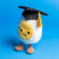 Amuseables Boiled Egg Graduation - Soft Novelty Toy | Wobblepaws
