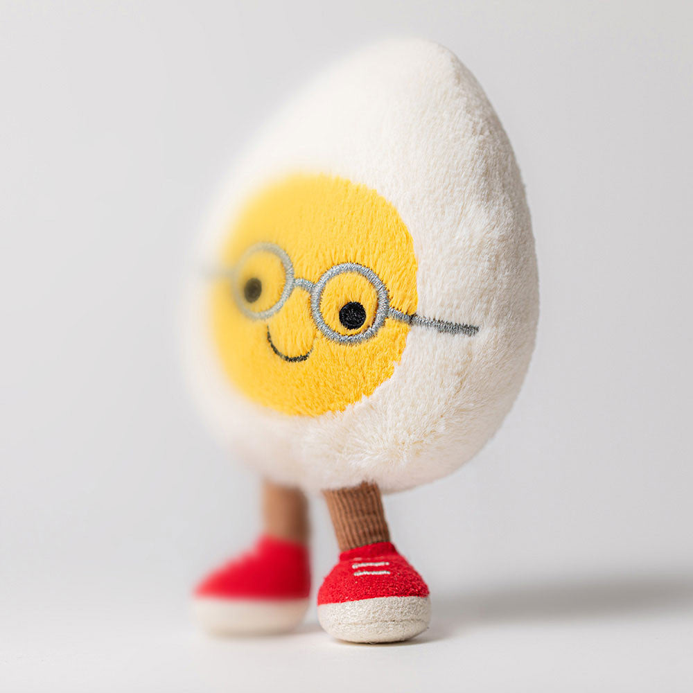 Amuseables Boiled Egg Geek - Soft Novelty Toy | Wobblepaws