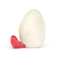 Amuseables Heart Boiled Egg - Soft Novelty Toy | Wobblepaws
