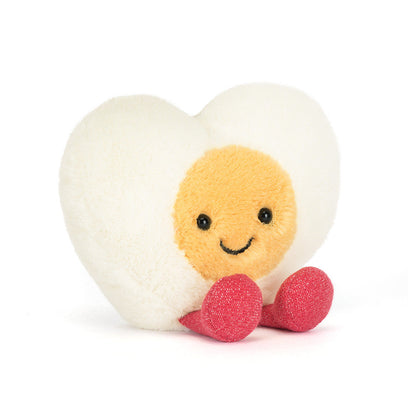 Amuseables Heart Boiled Egg - Soft Novelty Toy | Wobblepaws