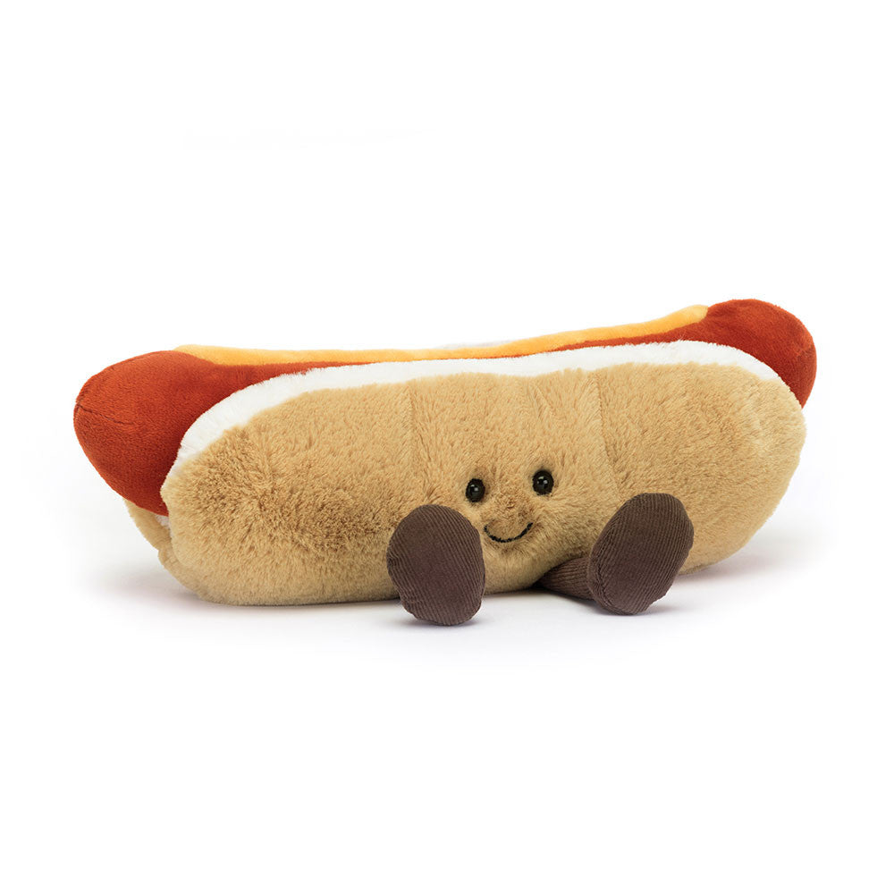 Amuseables Hot Dog - Soft Novelty Food Toy | Wobblepaws