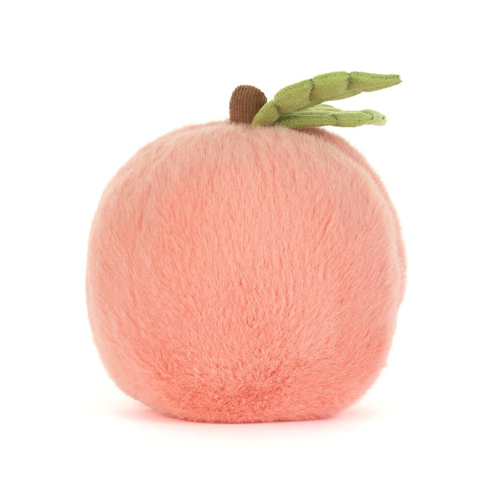 Amuseables Peach - Soft Novelty Fruit Toy | Wobblepaws