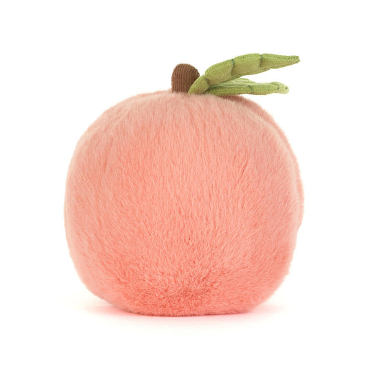 Amuseables Peach - Soft Novelty Fruit Toy | Wobblepaws