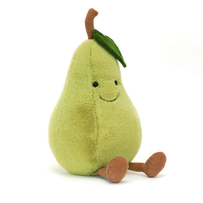 Amuseables Pear - Soft Novelty Fruit Toy | Wobblepaws
