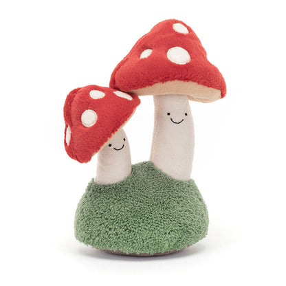 Amuseables Pair Of Toadstools - Soft Novelty Toy | Wobblepaws