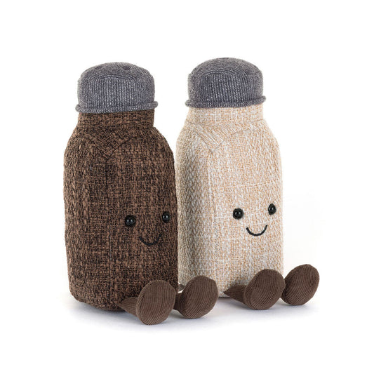 Amuseables Rocksy Salt & Miller Pepper - Soft Novelty Toy | Wobblepaws