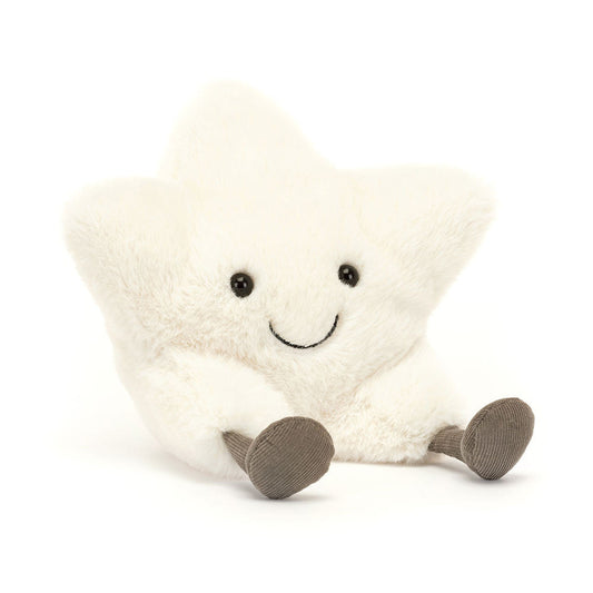 Amuseables Cream Star - Soft Novelty Toy | Wobblepaws