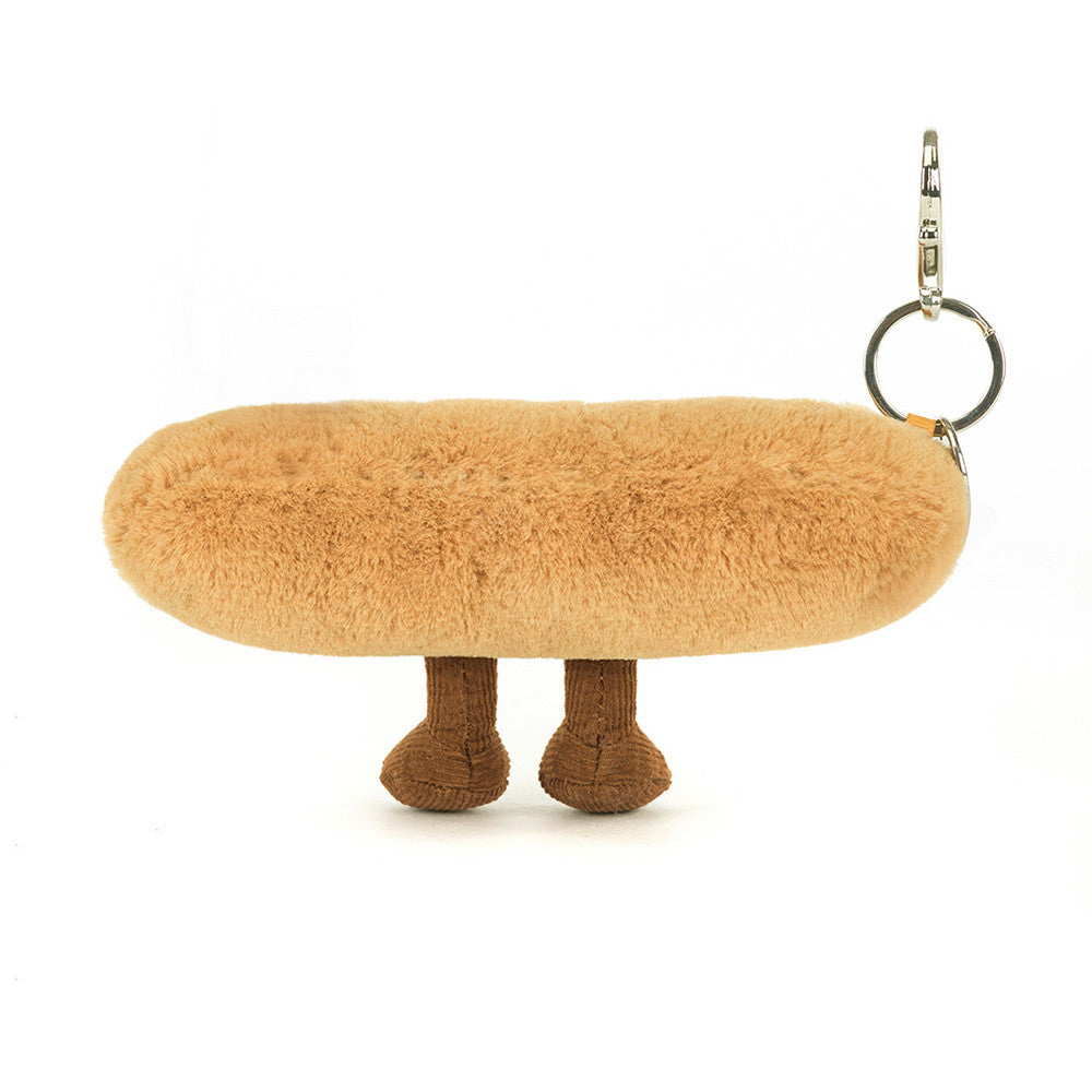 Amuseables Baguette Bag Charm - Soft Plush Keychain | Wobblepaws