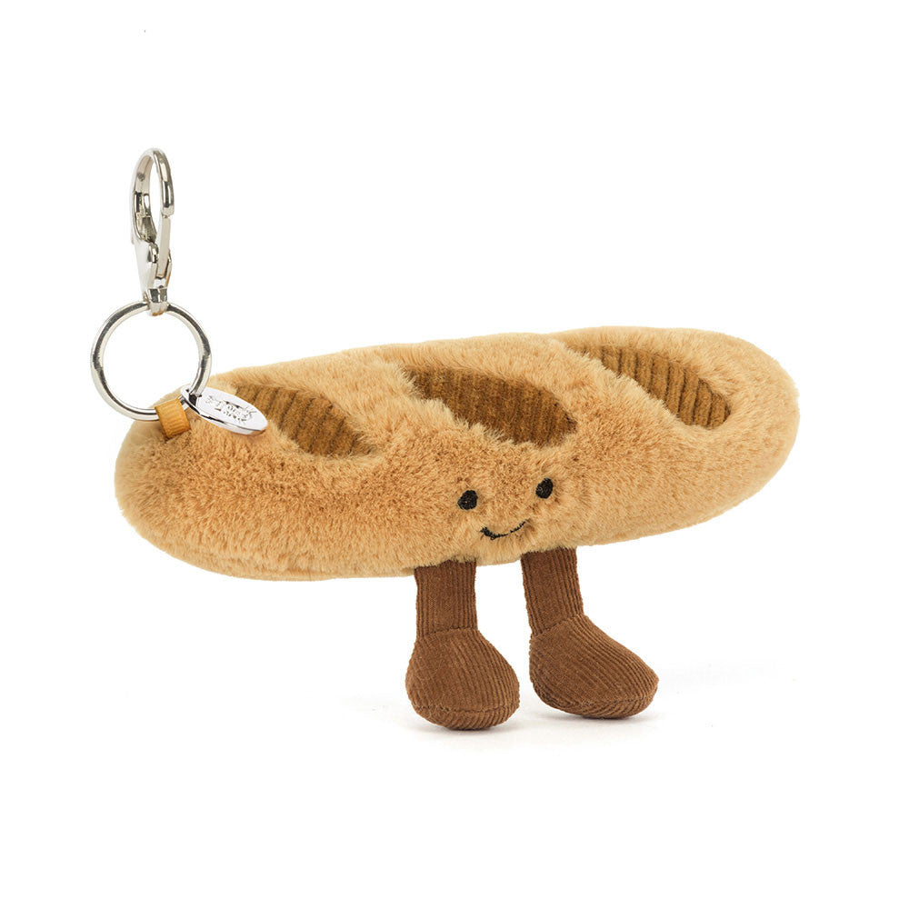Amuseables Baguette Bag Charm - Soft Plush Keychain | Wobblepaws