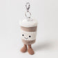 Amuseables Coffee-To-Go Bag Charm - Soft Plush Keychain | Wobblepaws
