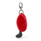 Amuseables Heart Bag Charm - Soft Plush Keychain | Wobblepaws