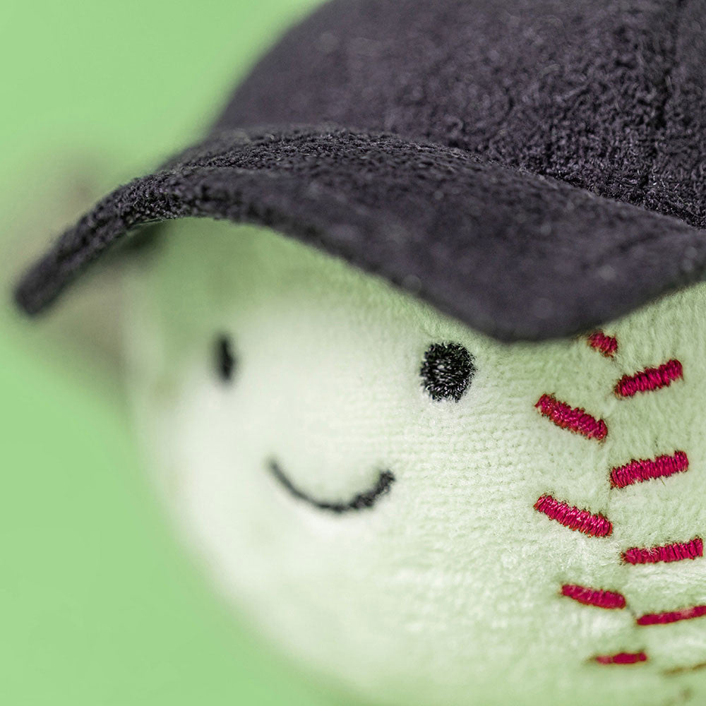 Amuseables Sports Baseball Bag Charm - Soft Plush Keychain | Wobblepaws