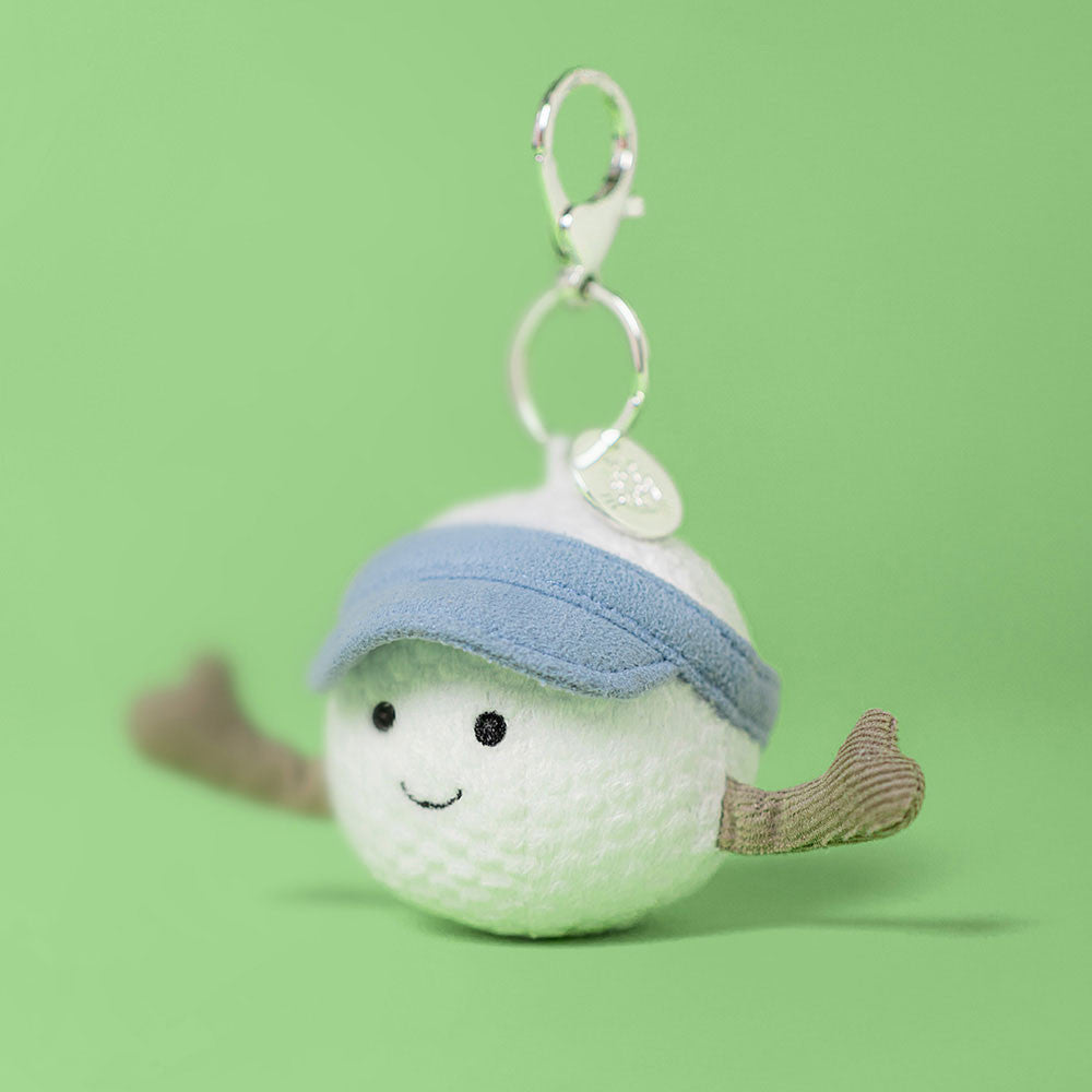 Amuseables Sports Golf Bag Charm - Soft Plush Keychain | Wobblepaws