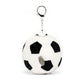 Amuseables Sports Football Bag Charm - Soft Plush Keychain | Wobblepaws