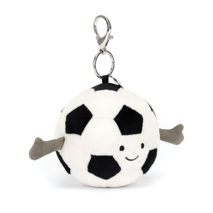 Amuseables Sports Football Bag Charm - Soft Plush Keychain | Wobblepaws