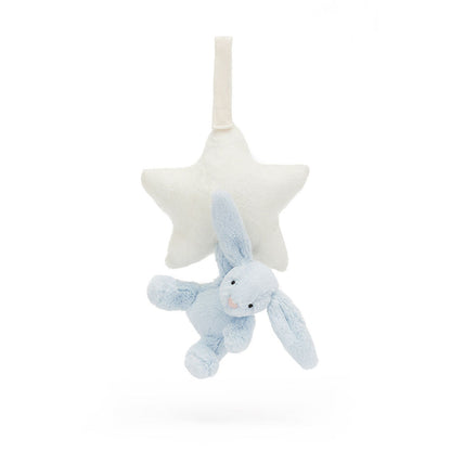 Bashful Bunny Star Musical Pull - Soft Novelty Toy | Wobblepaws