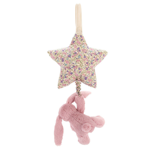 Blossom Tulip Bunny Star Musical Pull - Soft Novelty Toy | Wobblepaws