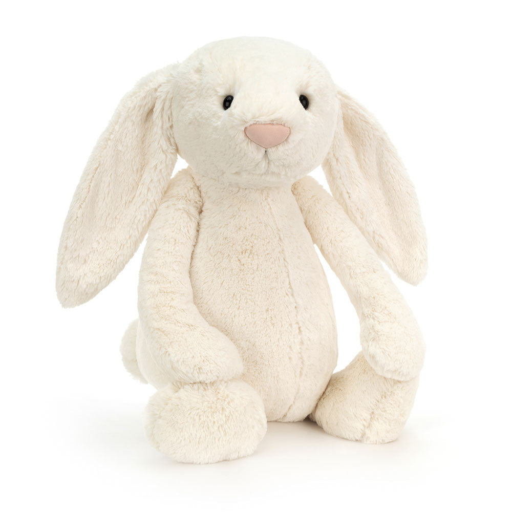 Bashful Cream Bunny - Soft Stuffed Rabbit | Wobblepaws