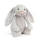 Bashful Silver Bunny - Soft Stuffed Rabbit | Wobblepaws