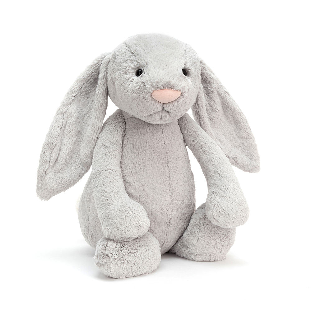 Bashful Silver Bunny - Soft Stuffed Rabbit | Wobblepaws