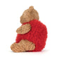 Bartholomew Bear Heartthrob - Soft Novelty Toy | Wobblepaws
