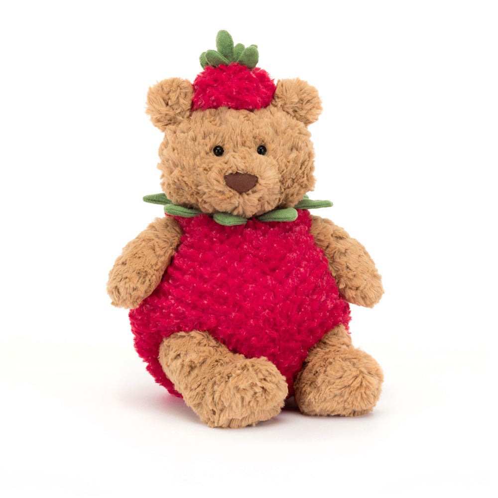 Bartholomew Bear Strawberry - Soft Novelty Toy | Wobblepaws
