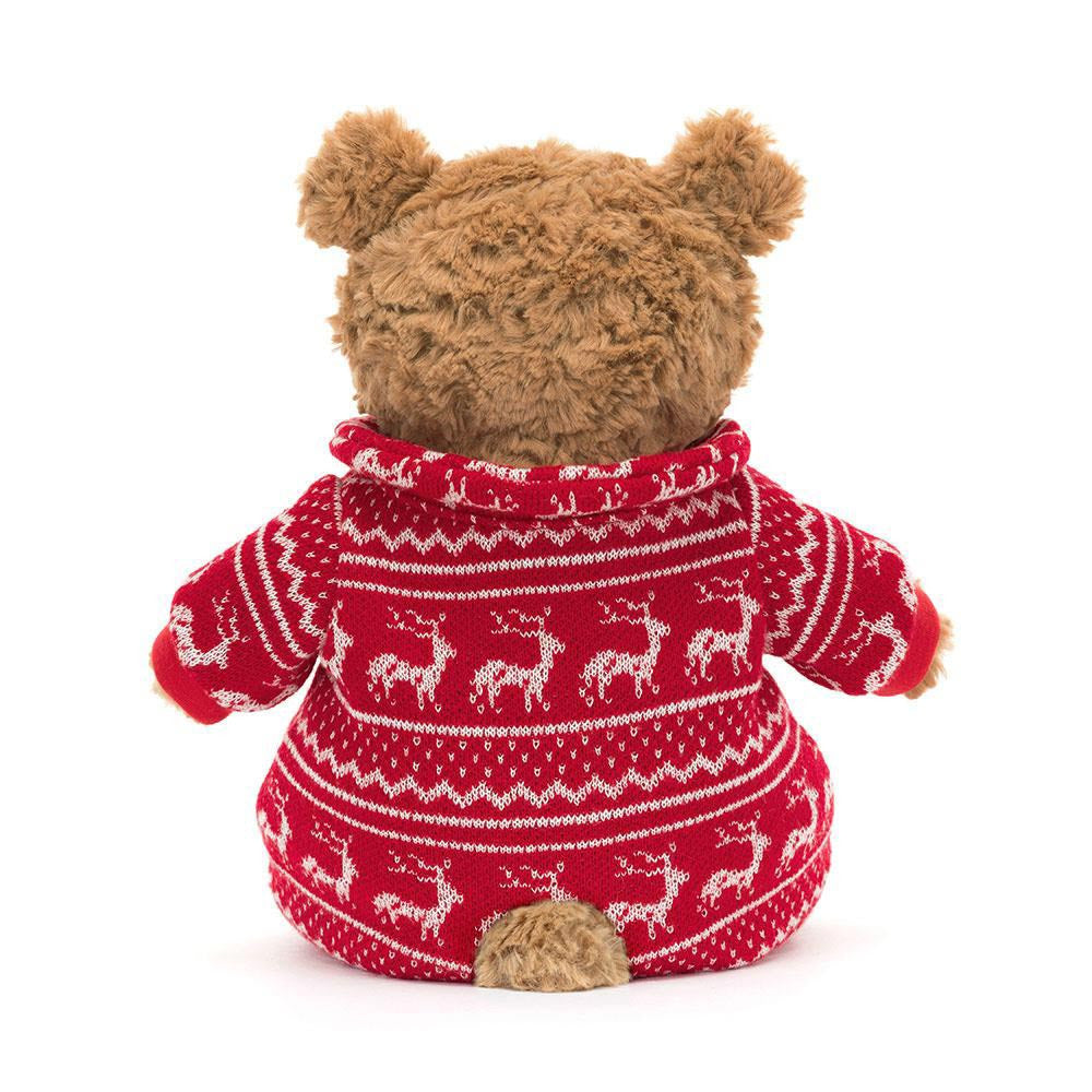 Bartholomew Bear Winter Pyjamas - Soft Novelty Toy | Wobblepaws
