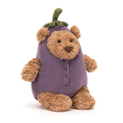 Bartholomew Bear Aubergine - Soft Novelty Toy | Wobblepaws