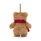 Bartholomew Bear Decoration - Soft Festive Toy | Wobblepaws