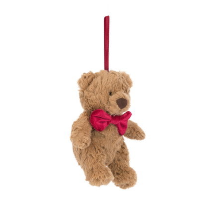 Bartholomew Bear Tree Decoration - Soft Festive Toy | Wobblepaws
