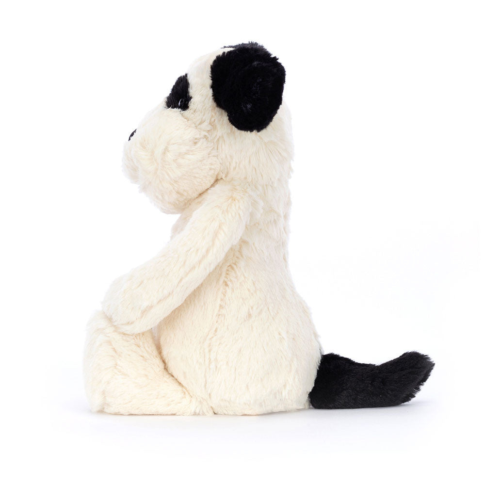 Bashful Black & Cream Puppy - Soft Stuffed Dog | Wobblepaws