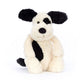 Bashful Black & Cream Puppy - Soft Stuffed Dog | Wobblepaws