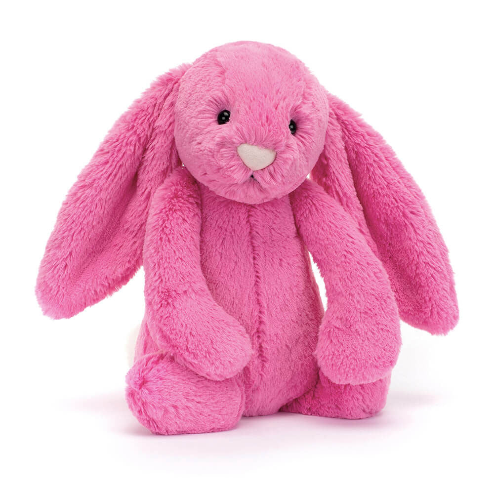 Bashful Hot Pink Bunny - Soft Stuffed Rabbit | Wobblepaws