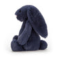 Bashful Navy Bunny - Soft Stuffed Rabbit | Wobblepaws