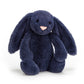 Bashful Navy Bunny - Soft Stuffed Rabbit | Wobblepaws