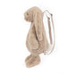 Bashful Bunny Beige Backpack - Soft Plush Backpack | Wobblepaws