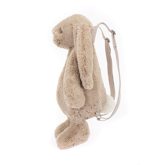 Bashful Bunny Beige Backpack - Soft Plush Backpack | Wobblepaws