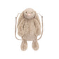 Bashful Bunny Beige Backpack - Soft Plush Backpack | Wobblepaws